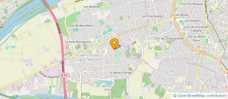 localisation de l'entreprise MADAME OCEANE GILLES à SAINT-PRYVE-SAINT-MESMIN