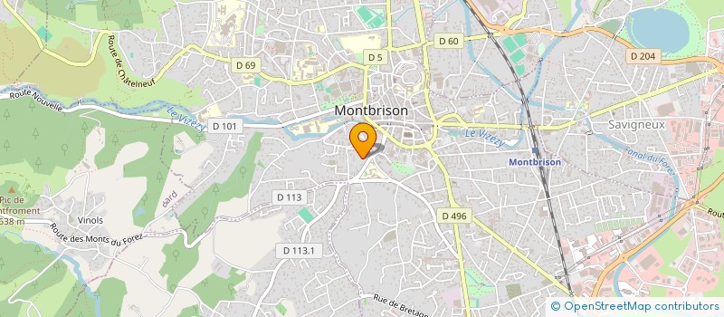 localisation de l'entreprise MADAME OCEANE GIRAUD  MONTBRISON