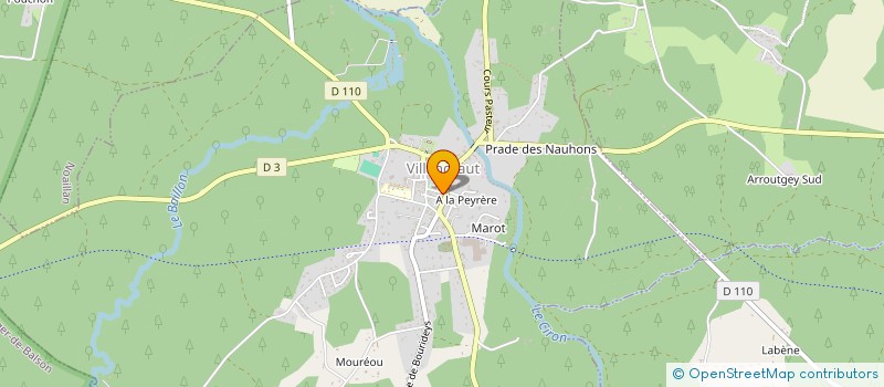 localisation de l'entreprise MADAME OCEANE GODU  VILLANDRAUT