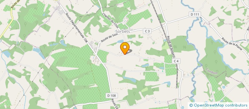 localisation de l'entreprise MADAME OCEANE GORRET  SORBETS