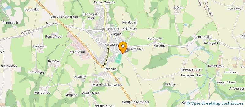 localisation de l'entreprise MADAME OCEANE GOURMELON  LANRIVOARE