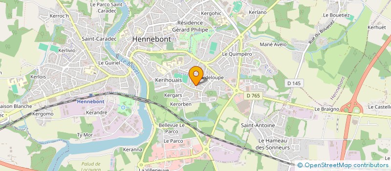 localisation de l'entreprise MADAME OCEANE GUEGUEN  HENNEBONT