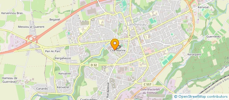 localisation de l'entreprise MADAME OCEANE GUEGUEN à LANDIVISIAU