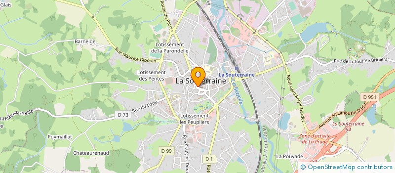 localisation de l'entreprise MADAME OCEANE GUERET  LA SOUTERRAINE