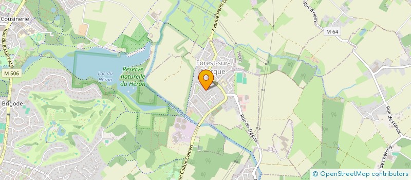 localisation de l'entreprise MADAME OCEANE GUILLOT  FOREST-SUR-MARQUE