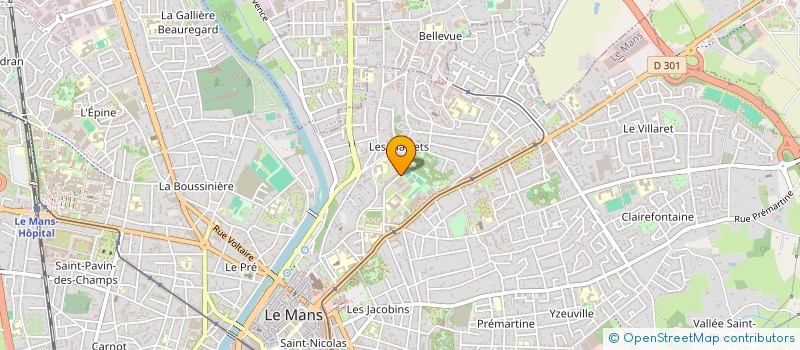 localisation de l'entreprise MADAME OCEANE HALLEY  LE MANS