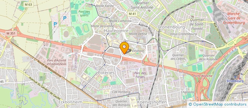 localisation de l'entreprise MADAME OCEANE HIESLER  STRASBOURG