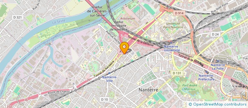 localisation de l'entreprise MADAME OCEANE HOUEGBAN  NANTERRE