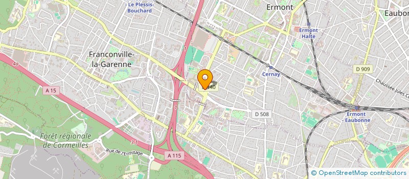 localisation de l'entreprise MADAME OCEANE JEAN  ERMONT