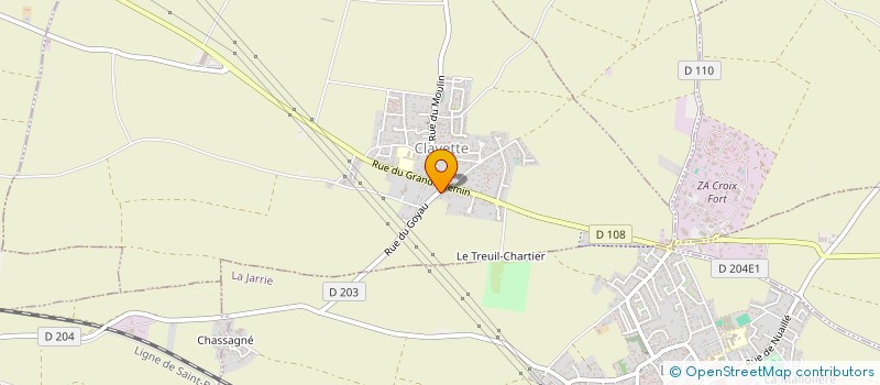 localisation de l'entreprise MADAME OCEANE JEANNEAU  CLAVETTE