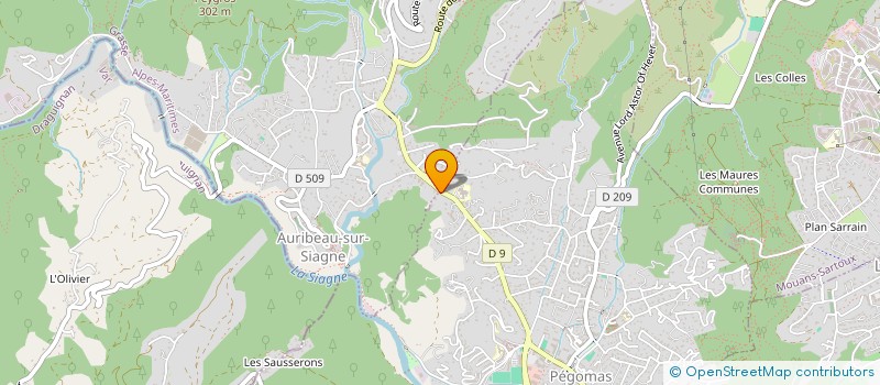 localisation de l'entreprise MADAME OCEANE KINNOO  PEGOMAS