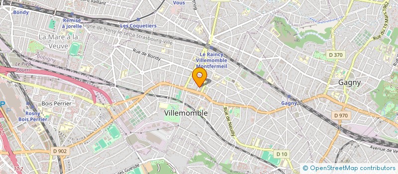 localisation de l'entreprise MADAME OCEANE KOLE  VILLEMOMBLE