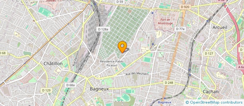 localisation de l'entreprise MADAME OCEANE KRAGBE à BAGNEUX
