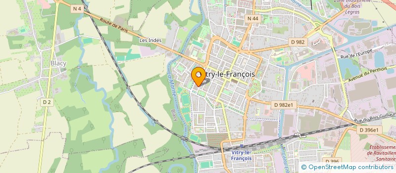 localisation de l'entreprise MADAME OCEANE LABORDE  VITRY-LE-FRANCOIS