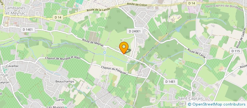 localisation de l'entreprise MADAME OCEANE LACOMBE  CAMBLANES-ET-MEYNAC