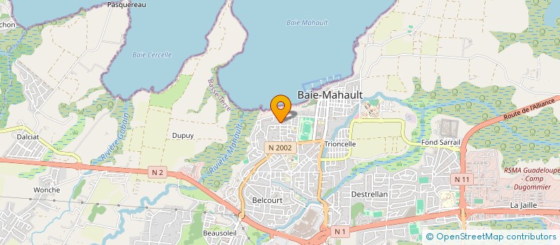 localisation de l'entreprise MADAME OCEANE LADREZEAU  BAIE-MAHAULT