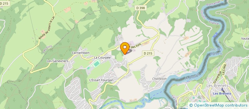 localisation de l'entreprise MADAME OCEANE LANDOIN  VILLERS-LE-LAC