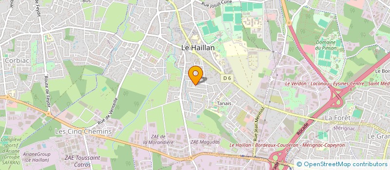 localisation de l'entreprise MADAME OCEANE LAPEYRONIE  LE HAILLAN