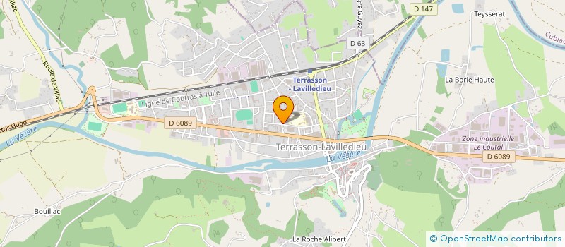 localisation de l'entreprise MADAME OCEANE LAURENSOU  TERRASSON-LAVILLEDIEU