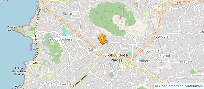 localisation de l'entreprise MADAME OCEANE LAVERNY à SIX-FOURS-LES-PLAGES