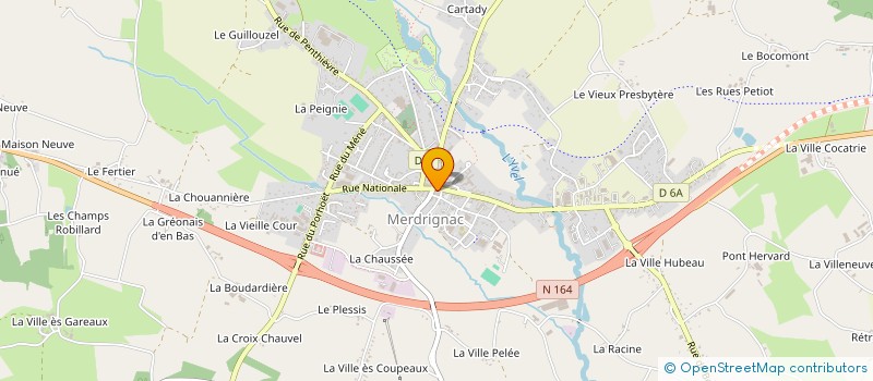 localisation de l'entreprise MADAME OCEANE LE GODAIS  MERDRIGNAC