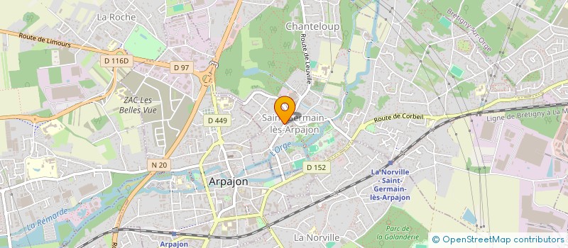localisation de l'entreprise MADAME OCEANE LEDAIN à SAINT-GERMAIN-LES-ARPAJON