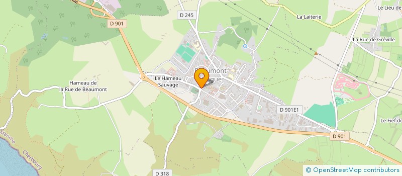 localisation de l'entreprise MADAME OCEANE LEJUEZ  LA HAGUE