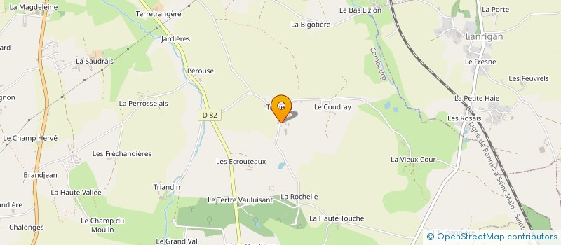 localisation de l'entreprise MADAME OCEANE LEMAIRE  COMBOURG