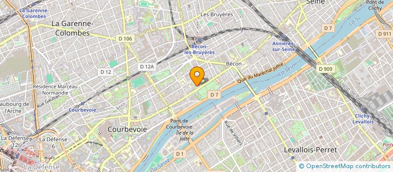 localisation de l'entreprise MADAME OCEANE LINET  COURBEVOIE