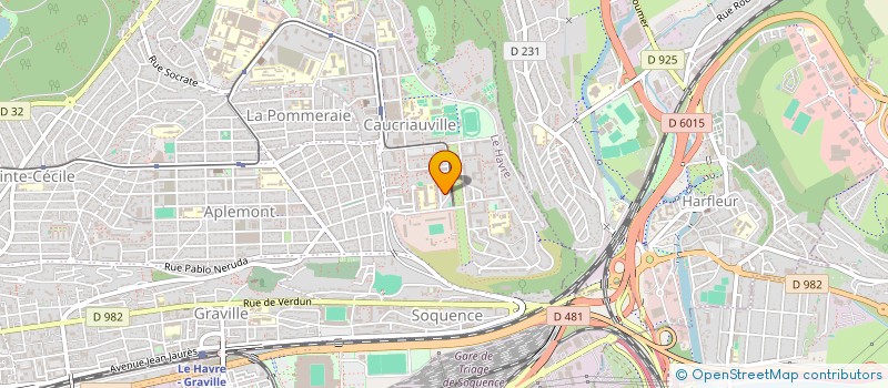 localisation de l'entreprise MADAME OCEANE MALANDAIN  LE HAVRE