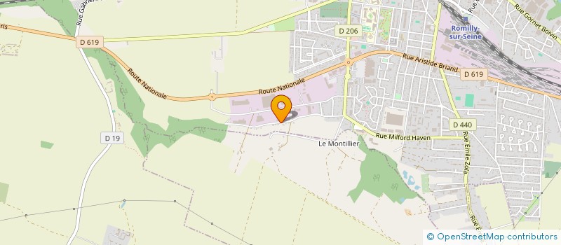 localisation de l'entreprise MADAME OCEANE MARINE MICHEL BRODIN  ROMILLY-SUR-SEINE