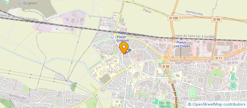 localisation de l'entreprise MADAME OCEANE MARINE SOBAT à PLAISIR