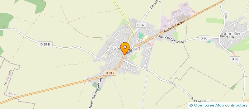 localisation de l'entreprise MADAME OCEANE MASCREZ  GOUZEAUCOURT