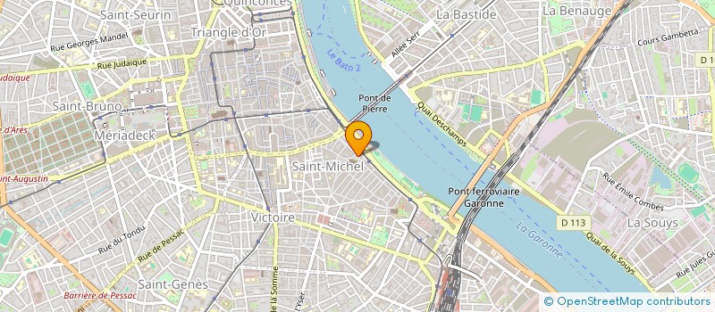 localisation de l'entreprise MADAME OCEANE MAURY  BORDEAUX