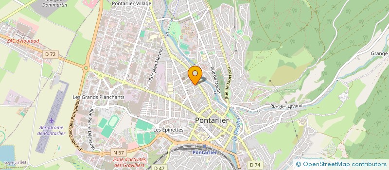 localisation de l'entreprise MADAME OCEANE MAZZOLINI  PONTARLIER