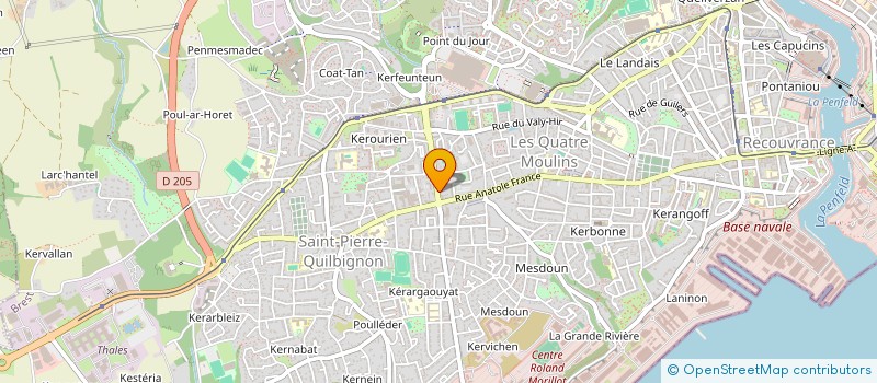 localisation de l'entreprise MADAME OCEANE MENEZ à BREST