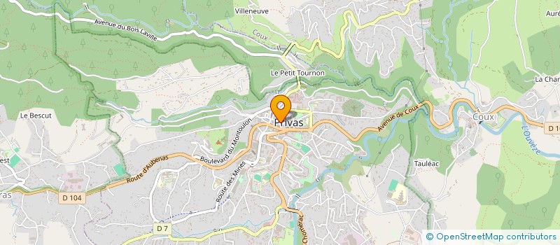 localisation de l'entreprise MADAME OCEANE MENTELIN  PRIVAS