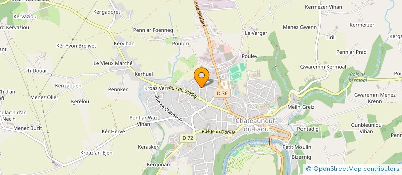 localisation de l'entreprise MADAME OCEANE MERESSE à CHATEAUNEUF-DU-FAOU