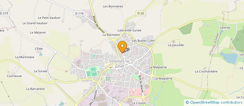 localisation de l'entreprise MADAME OCEANE MEZENGE  VILLAINES-LA-JUHEL