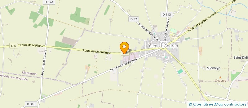 localisation de l'entreprise MADAME OCEANE MONIER  CLEON-D'ANDRAN