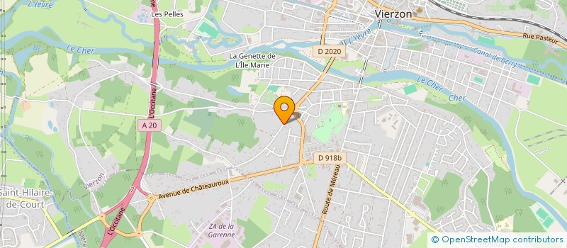 localisation de l'entreprise MADAME OCEANE MOREAU  VIERZON