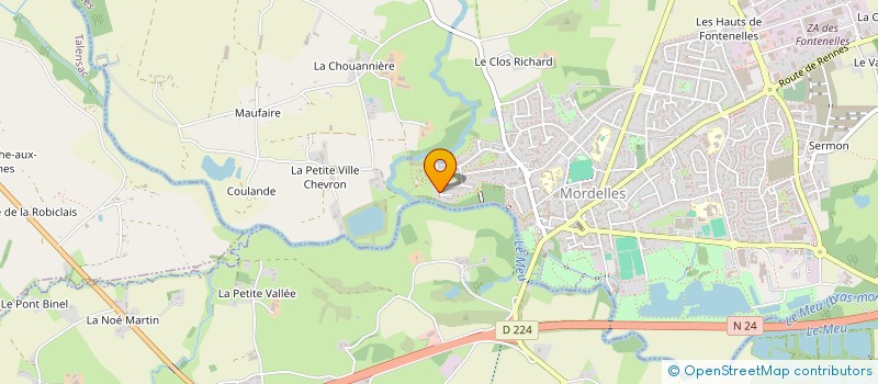 localisation de l'entreprise MADAME OCEANE MOREL  MORDELLES