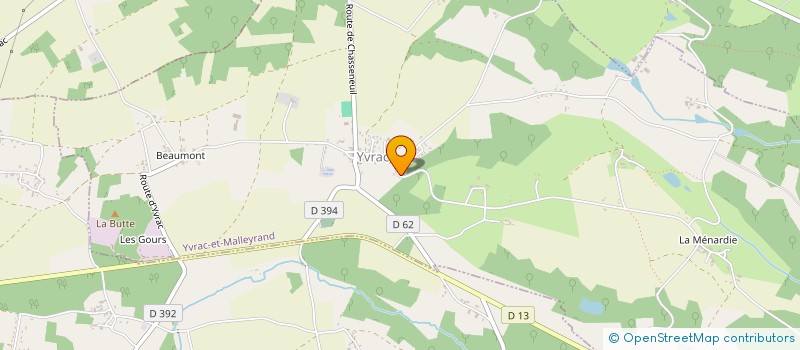 localisation de l'entreprise MADAME OCEANE MORICHON à YVRAC-ET-MALLEYRAND