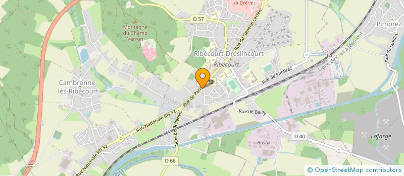 localisation de l'entreprise MADAME OCEANE MORVAN  RIBECOURT-DRESLINCOURT