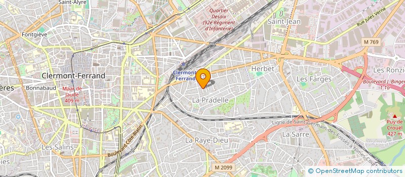 localisation de l'entreprise MADAME OCEANE MOUHID  CLERMONT-FERRAND