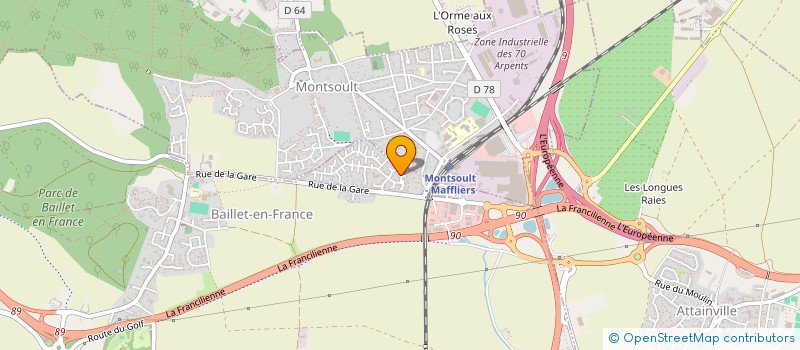 localisation de l'entreprise MADAME OCEANE OBERTAN  BAILLET-EN-FRANCE