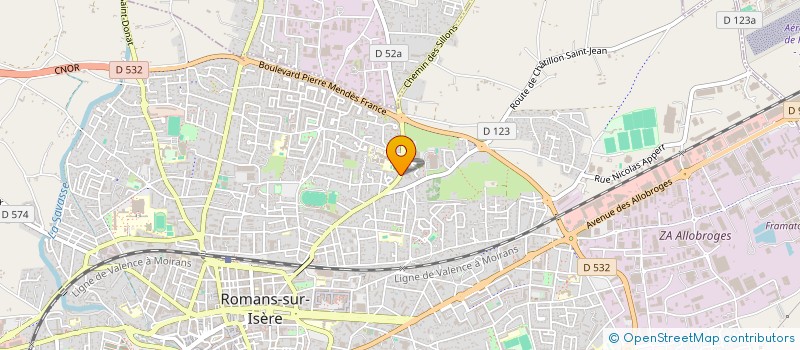 localisation de l'entreprise MADAME OCEANE OBRINGER  ROMANS-SUR-ISERE