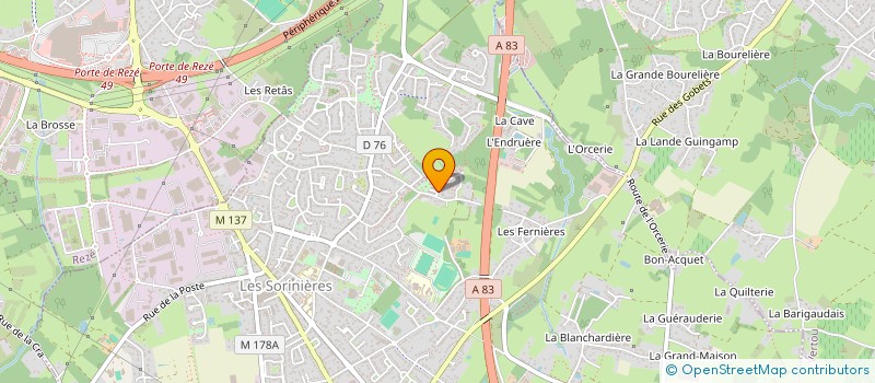 localisation de l'entreprise MADAME OCEANE PANHALEUX  LES SORINIERES