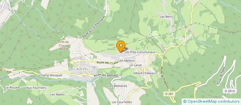 localisation de l'entreprise MADAME OCEANE PARENT-BERT  LES ADRETS