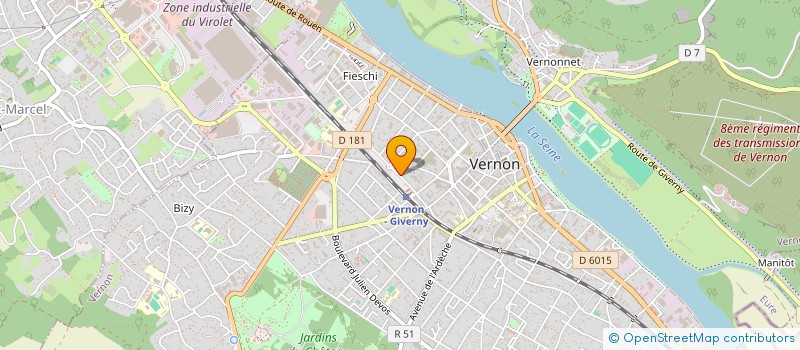 localisation de l'entreprise MADAME OCEANE PARIS  VERNON